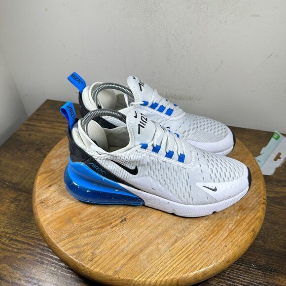 Nike Air Max 270 GS White Photo Blue Women's Size 8 Shoes Sneakers 943345-112